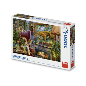 Puzzle Z obrazu: Tygři 1000 dílků - Dino