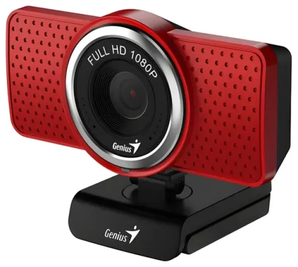 Genius ECam 8000 červená / Web kamera / 1920x1080 / USB 2.0 / mikrofon (32200001407)