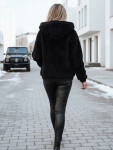 Dámská kožešinová bunda s kapucí černá FashionStreet TY5271 M