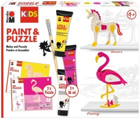 Marabu KiDS Little Artist Paint&amp;Puzzle - Unicorn