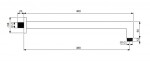 IDEAL STANDARD - Idealrain Sprchové rameno stropní, 40 cm, chrom BD645AA