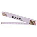 Metr skládací, 2m, dřevěný, PROFI, "KAROL"