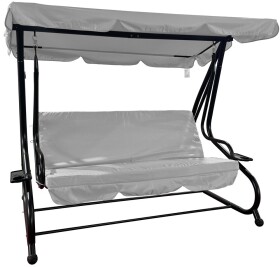 ROJA DE LUXE II zahradní houpačka kovová - šedá