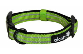 Alcott Adventure zelená - velikost S / reflexní obojek pro psy (AC-02240)