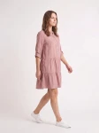 HOSH Dámské košilové šaty Spirit starorůžové Velikost: 3XL