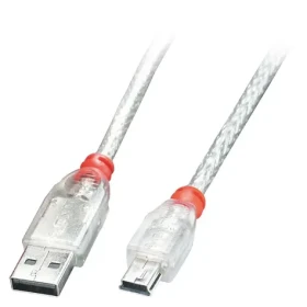 Lindy USB 2.0 A-Mini-B 0,5m čirý / Kabel / USB-A - Mini-USB B / 480 Mbit/s (41781)