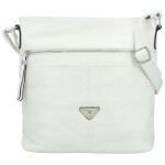Trendy dámská koženková crossbody kabelka Skyler, bílá