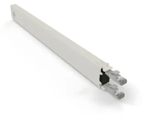 Patchbox ONE 8RU šedá (CONEX8STPSL) / Organizér síťových kabelů / STP / Cat6A / RJ-45 / 0,8 m / PoE (CONEX8STPSL)