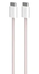 Puro Fabrik FABK4 růžová / Datový kabel USB-C na USB-C / 60 W / 1,5 m