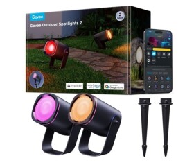 Govee RGBWW Smart zahradní reflektory 750lm 2ks Matter