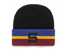 47 Brand Pánská Zimní Čepice HC Sparta Praha Split ’47 CUFF KNIT Black