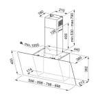 FRANKE - Smart Odsavač par FPJ 625 V WH/SS, šířka 60 cm, bílé sklo/nerez 330.0528.065