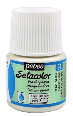 Barva na textil Pébéo Setacolor Pearl 45 ml - Zelená perleťová 94