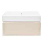 Koupelnová skříňka s umyvadlem SAT Feel 80x30x46 cm pískově béžová mat SATFEEL80BEU2 SATFEEL80BEU2