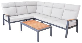 ROJA ANNECY rohová hliníková souprava