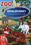 Omalovánky A4 se samolepkami ZOO