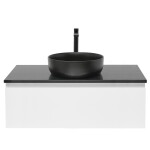Koupelnová skříňka s krycí deskou SAT B-WAY 99x30x45 cm bílá lesk BWAY100WZUB BWAY100WZUB