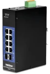 TRENDnet Průmyslový switch 8+2 SFP Gigabit L2+ / Switch / Managed / DIN-Rail / 20 Gbit/s / IP30 (TI-G102I)