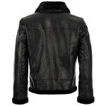 Pánská Kožená Bunda Black Sheep Brixton Černá Velikost: 8XL