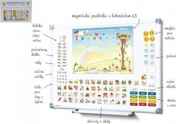 Kalendář magnetický Školka