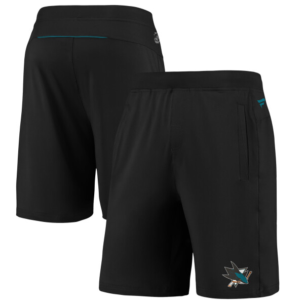 Fanatics Pánské kraťasy San Jose Sharks NHL Authentic Rinkside Performance Velikost: L