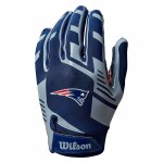 Dětské rukavice New England Patriots NFL Wilson Youth Stretch-Fit Receivers