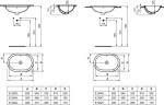 IDEAL STANDARD - Connect Umyvadlo pod desku, 62x41 cm, s přepadem, bílá E505001