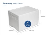 Termoboxy CZ & SK Polystyrenový termobox 80L/62Kg, Bílá