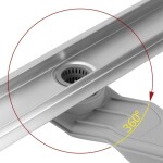 REA - Scarico lineare Neox Superflow BRUSH NICKEL 90 REA-G2708