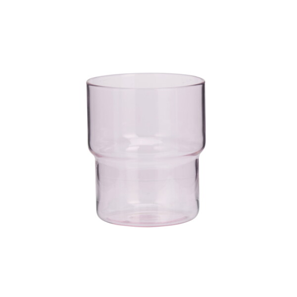 MADAM STOLTZ Sklenice Coloured Mix 250 ml Růžová, multi barva, sklo