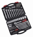 KREATOR KRT500121 - 77-dílná gola sada 1/2" , 1/4" v kufru