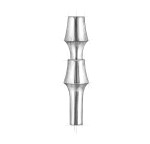 Stoff Nagel Designová vázička BMF STOFF Nagel Chrome, stříbrná barva, kov