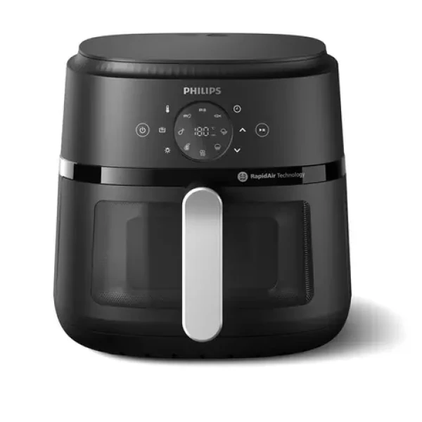 Philips 2000 series NA231/00 černo-stříbrná / Horkovzdušná fritéza / 1700 W / objem 6.2l (NA231/00)