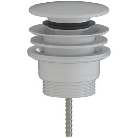 CERANO Umyvadlová výpusť - 5/4“ click-clack - univerzální - plast - bílá matná