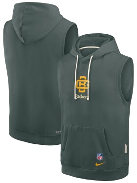 Nike Pánská mikina Green Bay Packers NFL 2026 Rivalries Sideline Sleeveless Hoodie Velikost: S