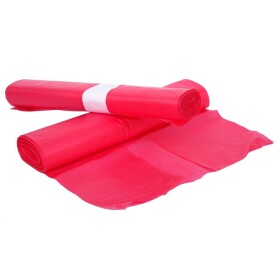 Pytle na odpad červené 80mi 70 x 110 cm /120l 15 ks - role 10 rolí v kartonu 402537