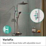 HANSGROHE - Activera Q Sprchový set s termostatem, 29x18 cm, 2 proudy, EcoSmart, chrom 28648000