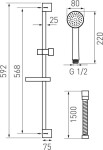 NOVASERVIS - Sprchová souprava chrom KIT869,0