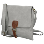Trendy dámská koženková crossbody kabelka Ada, šedá
