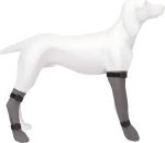 TRIXIE Ochranná ponožka silikonová S 6 cm/30 cm šedá / Pro psy / Nepromokavá / Suchý zip (TX-19431)