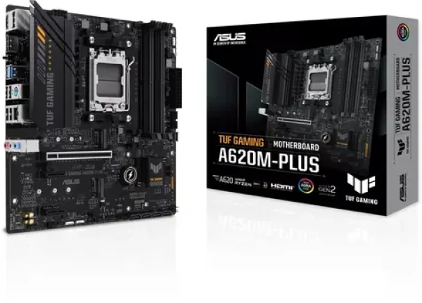 ASUS TUF GAMING A620M-PLUS / AMD A620 / DDR5 / SATA III RAID / USB / 2.5GLAN / M.2 / sc.AM5 / m-ATX (90MB1EZ0-M0EAY0)