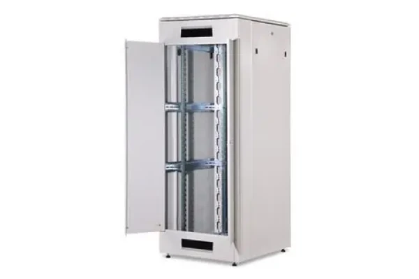 Digitus Unique 42U šedá / Stojanový rozvaděč / 19" / 800x1000mm / nosnost 800kg / skleněné dveře (DN-19 42U-8/10-1)