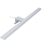 Mereo Led koupelnové osvětlení nad zrcadlo, stříbrné, 60 cm, 12 W, 780lm, 4000K, IP44, 230V CN700G60