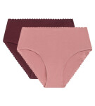 Dámské boxerky 2ks DIM BODY TOUCH HIGHWAIST BRIEF DIM fialová