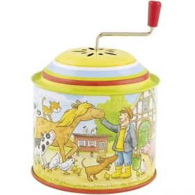 GOKI Hrací skříňka Farma, melodie: Old McDonald farmu měl