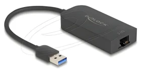 Delock 66045 USB Type-A na 2,5 Gigabit LAN černá / Adaptér / RJ-45 / 2,5 Gbit/s / 15 cm (66045)
