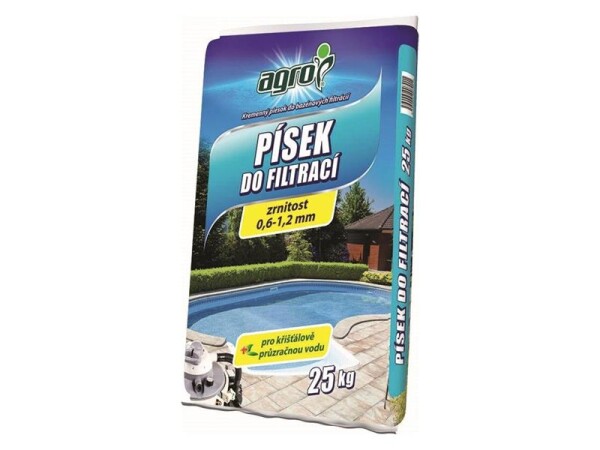 Písek do bazénové filtrace AGRO 25kg - rozbaleno