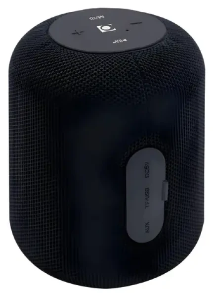 Gembird SPK-BT-15-BK černá / Přenosný reproduktor / 5W / Bluetooth 5.0 / mikrofon / microSD / 1200 mAh (SPK-BT-15-BK)