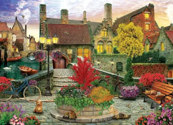 EUROGRAPHICS Puzzle Život na starém městě