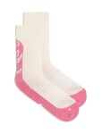 Dámské merino turistické ponožky ICEBREAKER Wmns Hike+ Light Crew Fresh Fern, Chalk/Pop/Snow velikost: 41-43 (L)